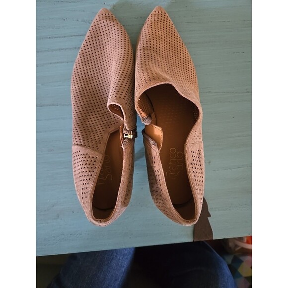 Franco Sarto Women’s Ankle Boots Size 11M Pre-owned Suede With Side Zipper - Picture 7 of 8